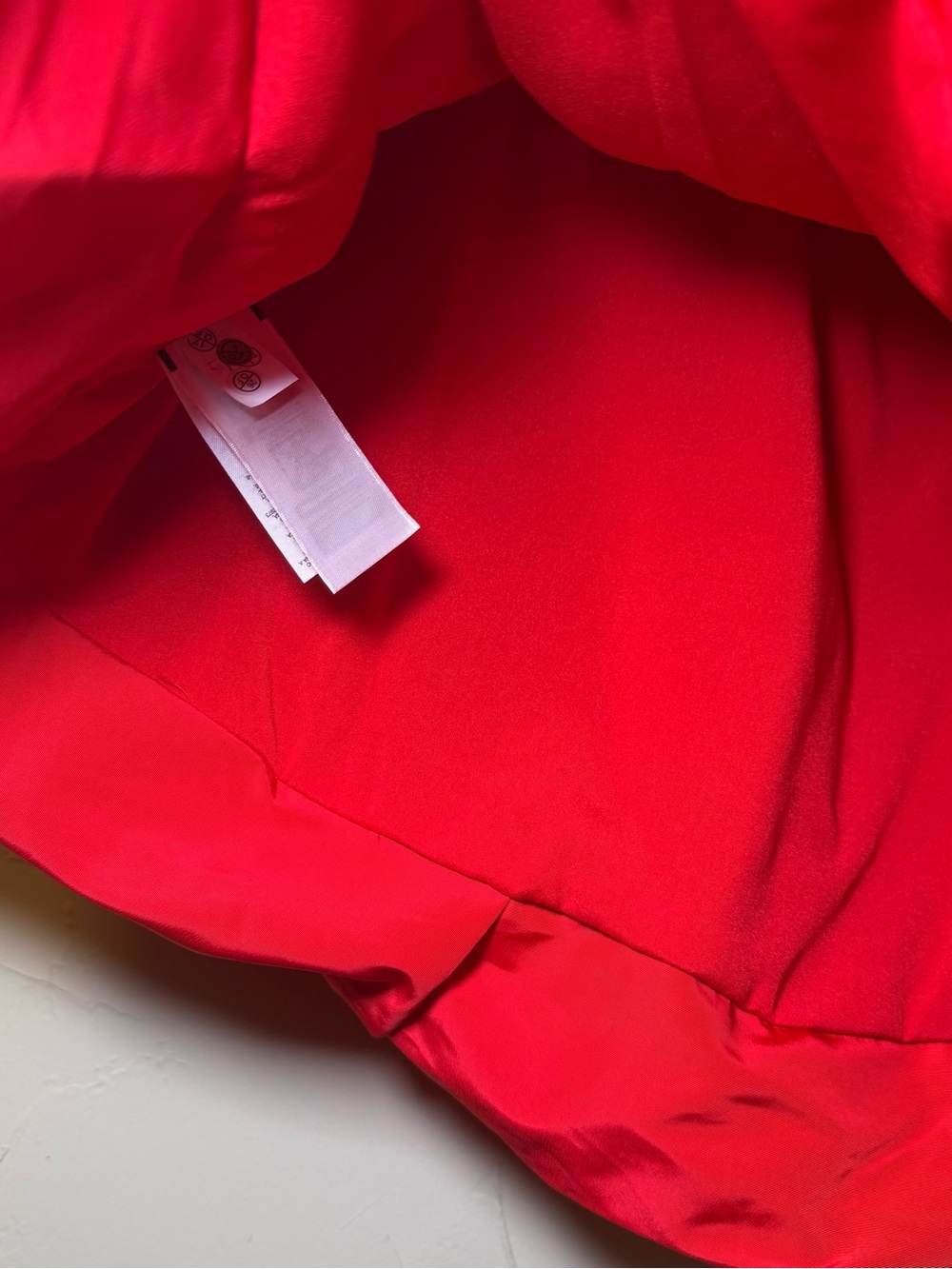 Old Navy Red Taffeta Bubble Mini Skirt L Balloon Hem Y2K Party Gameday Coquette - Picture 6 of 13